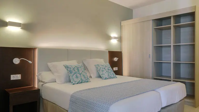 habitación encendida