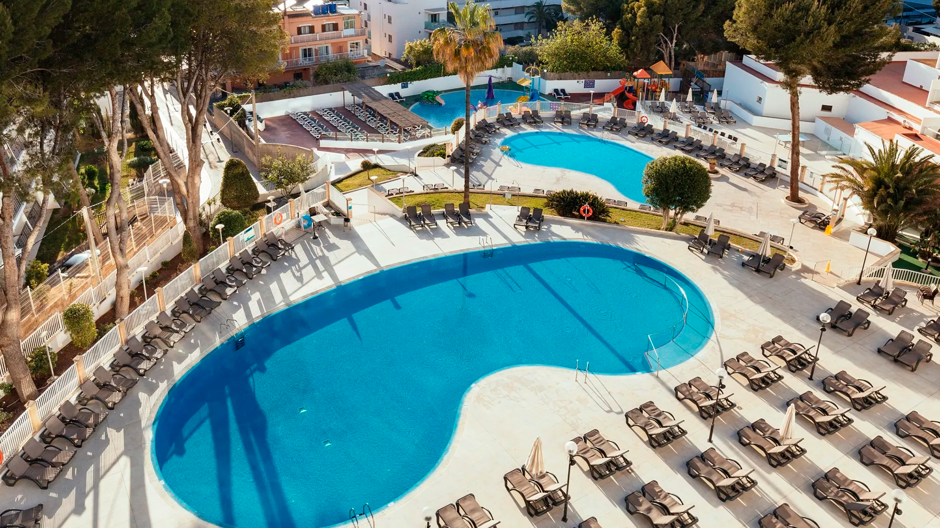 Mallorca holiday deal from Dublin including ILUNION Palmanova hotel, beach, swimming pool and Palma city views.